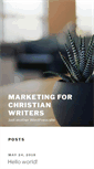Mobile Screenshot of marketingforchristianwriters.com